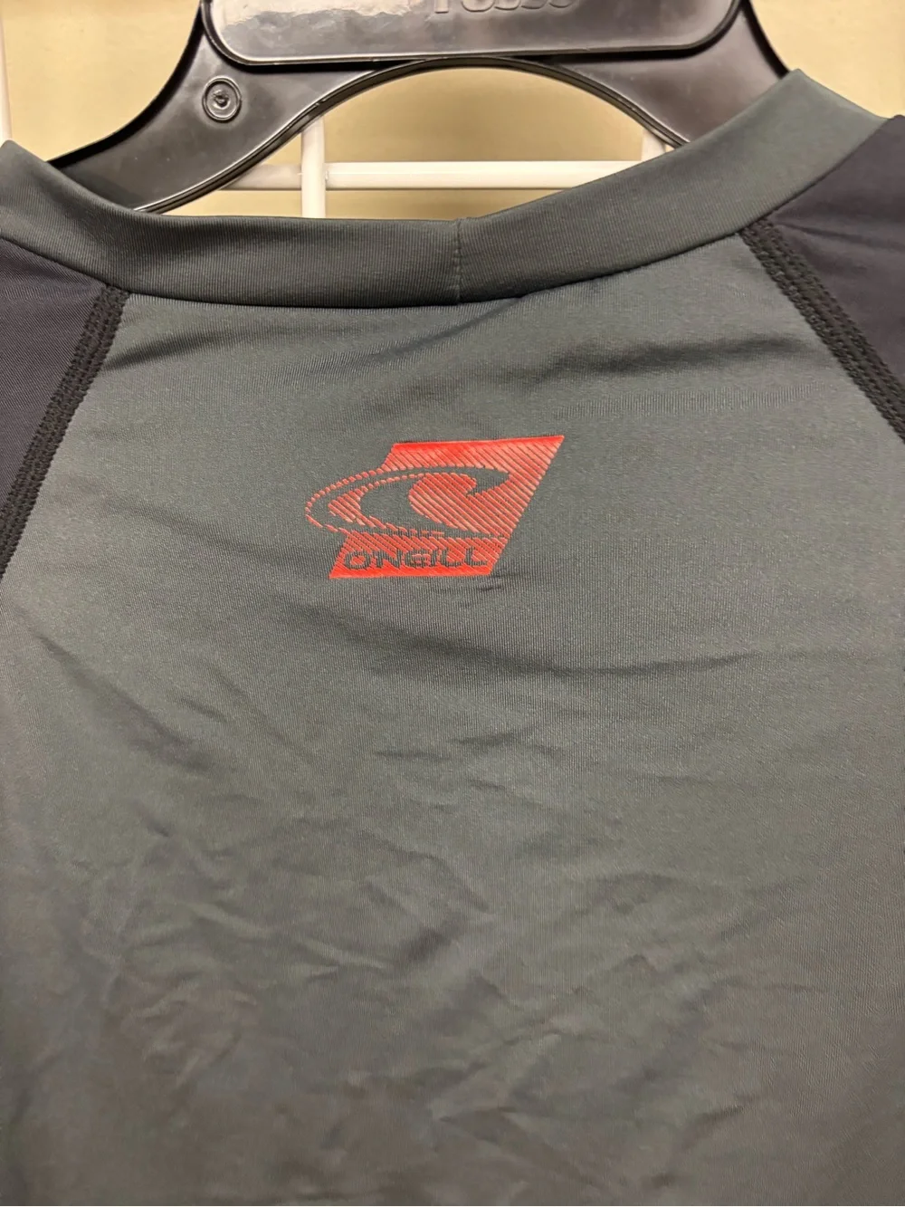 O’Neill Men’s 3XL 24/7 Sun Tee Rash Guard Shirt UPF 50+ Gray Red NWOT